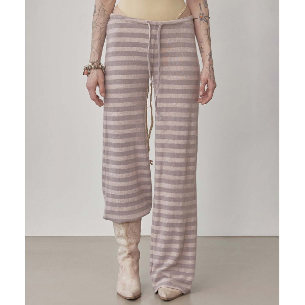 SCULPTOR カウチポテトファジーパンツラベンダー