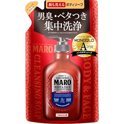 他サイト： ネイチャーラボ　MARO(マーロ)全身用クレンジングソープ つめかえ用 (380ml)の商品画像