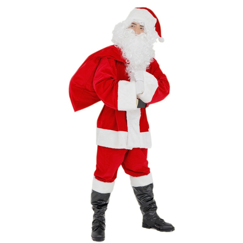 サンタ　コスプレ Patymo DXパーフェクトサンタクロース(プレゼント袋付き) 【 コスプレ 衣装 服 メンズ サンタ 大人用 サンタコス 男性用 コスチューム 仮装 サンタ服 サンタ衣装 クリス