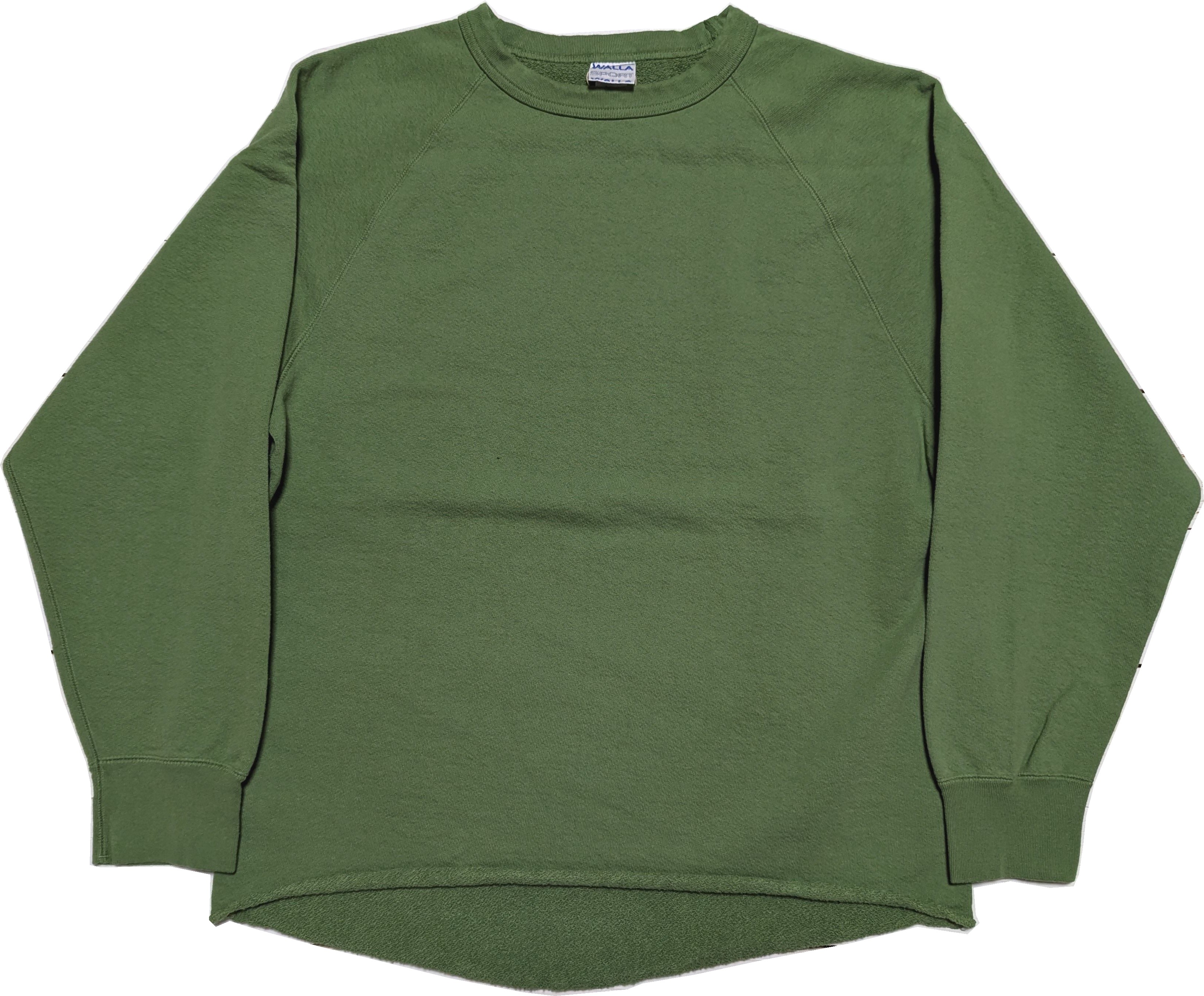 13オンス クルー スウェットシャツ グラスグリーン メンズ トレーナー 日本製 13oz CREW SWEAT SHIRT GRASS GREEN 001