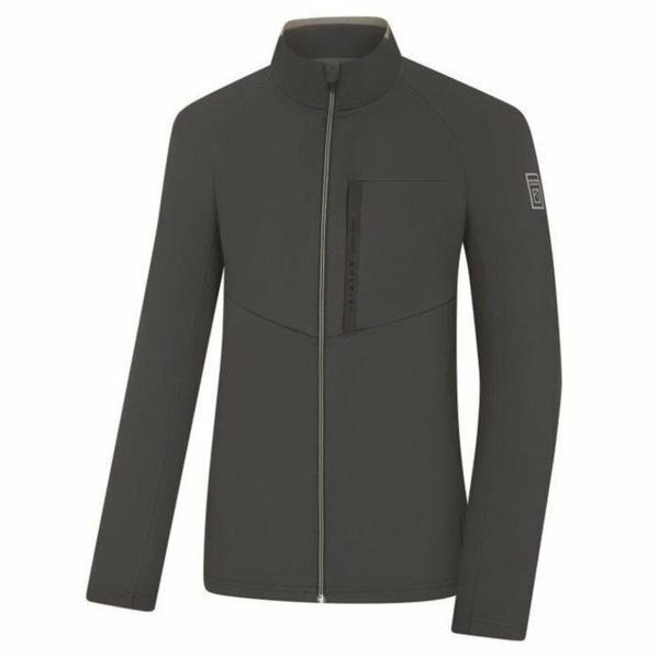 HC03 メンズ 伸縮性の良いエースポーラ 冬 トレーニングジャケット(チャコール) KVJ6512M (S41552154)