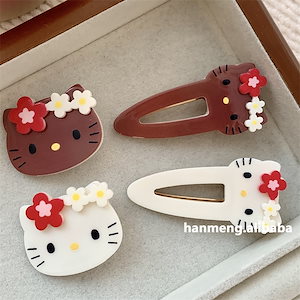 Qoo10] 8月新作!キティ ヘアクリップ キティち