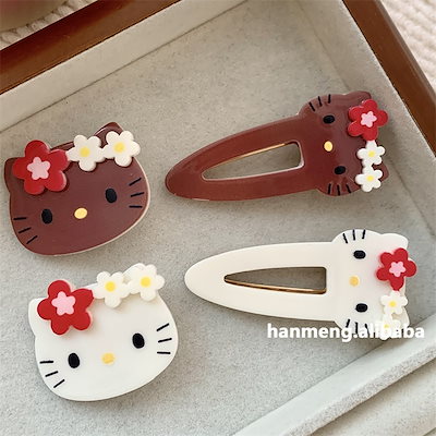 新品 激レア ハローキティ バタフライ ヘアクリップ アゲハ ヘアピアス 当時物 値下げ ハダカラ ハローキティ オリジナル ヘアクリップ 2個