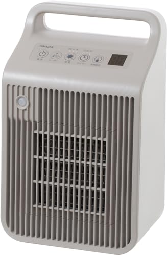 [山善] セラミックファンヒーター 脱衣所 セラミックヒーター 省エネ 人感センサー 温度センサー 速暖 送風モード 切タイマー 洗面所 トイレ