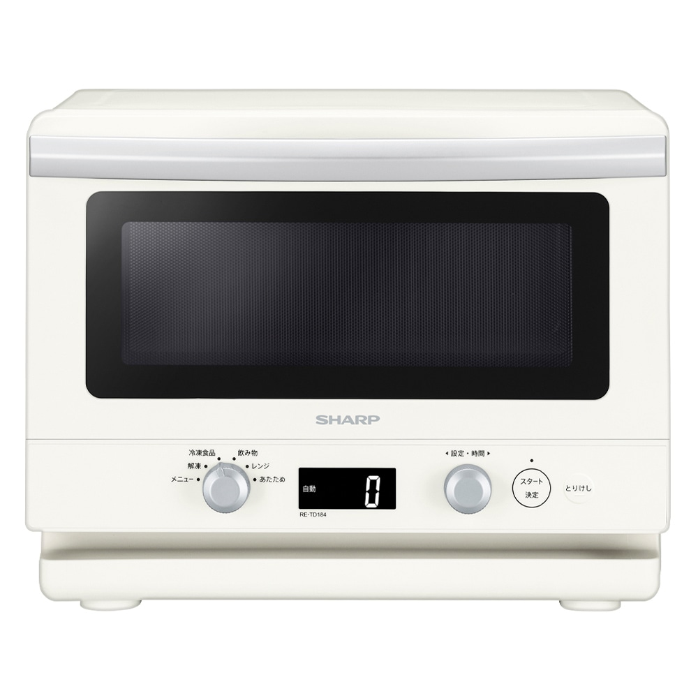 シャープ RE-TD184-W 電子レンジ　18L　ホワイト系 RETD184W