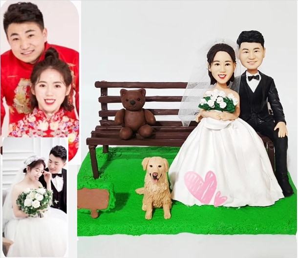 【オーダーメイド】3D肖像画 似顔絵 人形 フィギュア 結婚祝い 周年記念日 カップル 彼氏 彼女 夫婦 両親 贈呈品 記念品