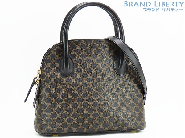 レア美品セリーヌヴィンテージマカダム2WAYミニハンドバッグショルダーバッグポシェット