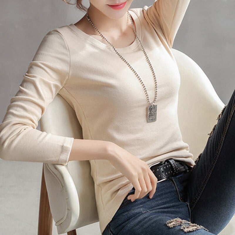 ５色 トップス カットソー レディース 夏 春 秋 きれいめ 長袖 七分袖 長袖 ラグラン Uネック ラウンドネック スリム タイト 細身 ストレート 伸縮性 シンプル 白 ホワイト 黒 ブラック 灰