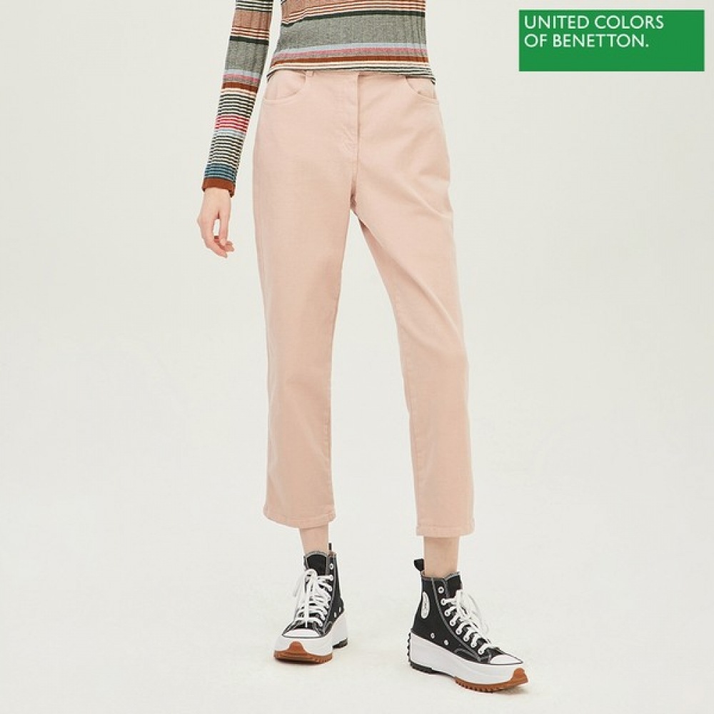 (ベネトン) ベネトンバックバンディングダイイング起毛スリムバギーパンツ BADPB3361_PK 9,720円