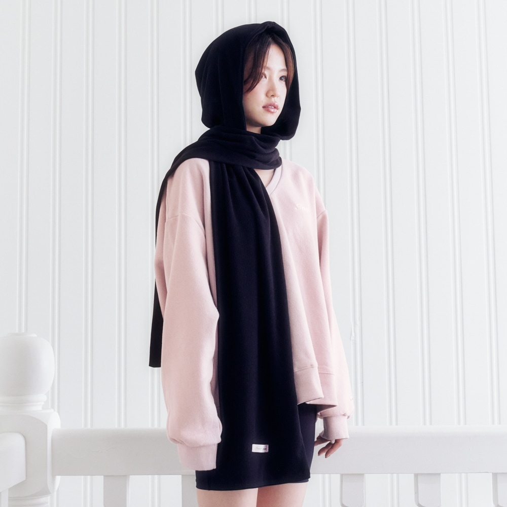 インナーミュージアムニットバラクラバロングマフラー (BLACK)