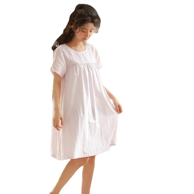 パジャマ レディース 可愛い ルームウェア 春夏 半袖 ワンピースドレスネグリジェ 部屋着 寝間着
