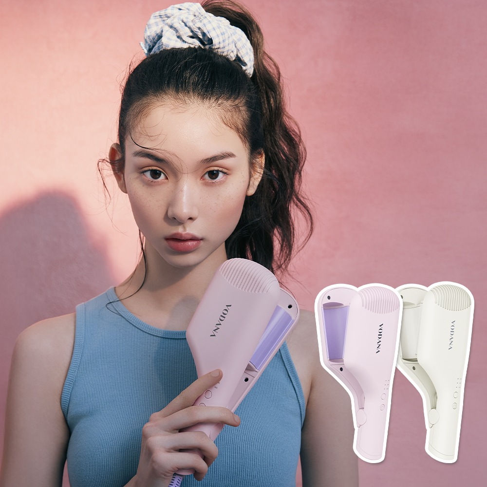【ボダナ】コンパクト ウェーブヘアアイロン 38mm