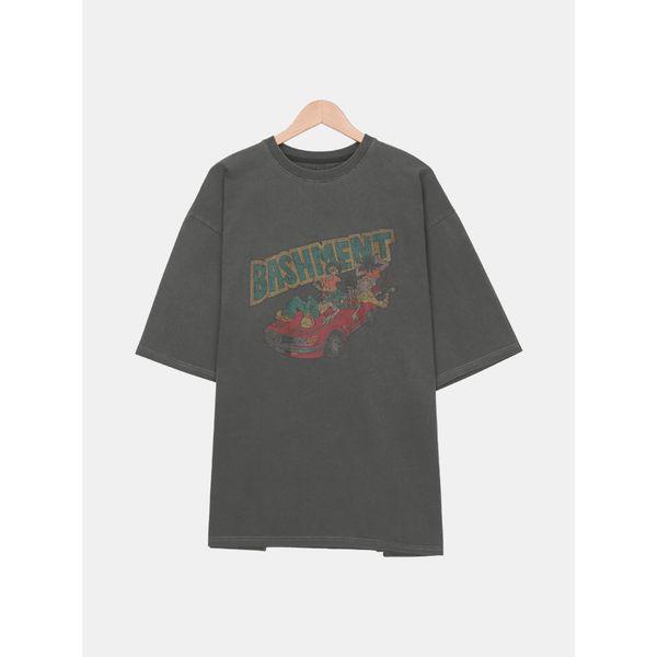 メンズ夏半袖TシャツラウンドネックプリントTシャツ SCON017_P394274358