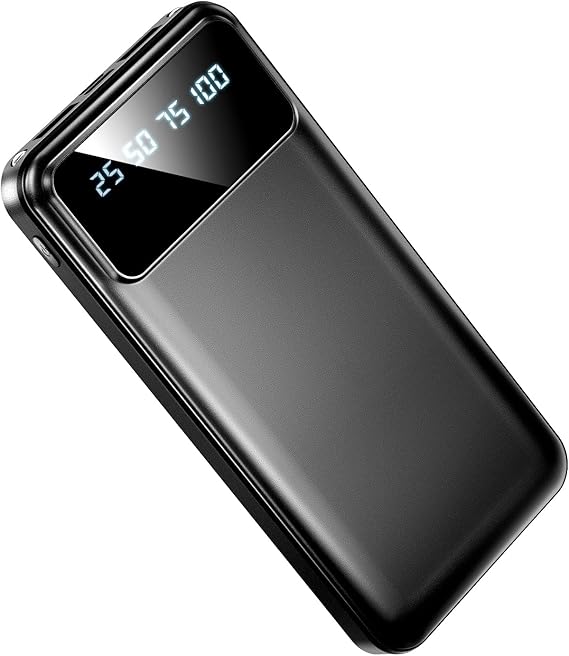 モバイルバッテリー 大容量 【40000mAh 二台同時充電】 急速充電 2.1A出力 LCD残量表示 スマホ 充電器 2個USB出力ポート バッテリー モバイル 持ち運び便利 携帯充電器 2WAY