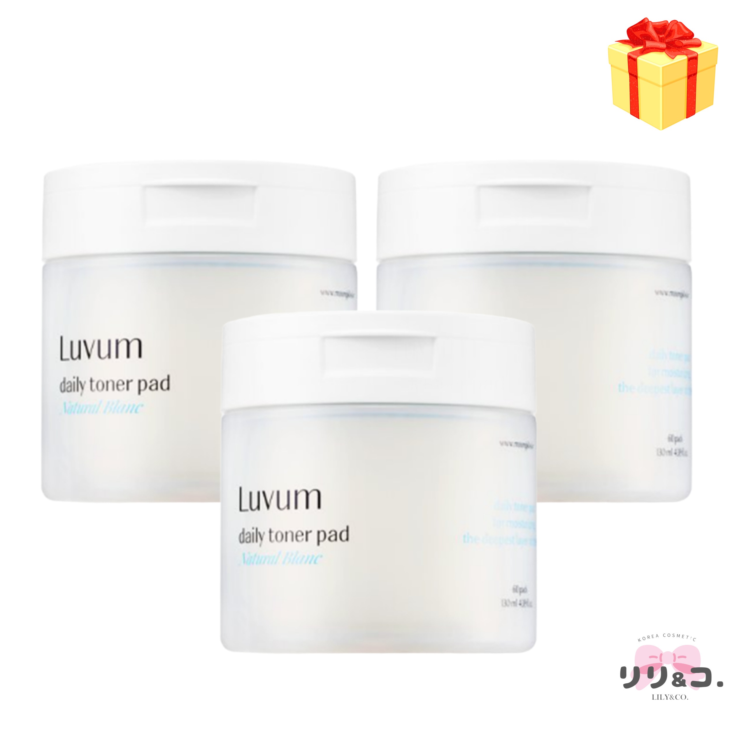 【毛穴＆水分ケアがこれ1つ！】[2+1] ウィッチヘーゼル×ヒアルロン酸 トナーパッド 60枚×3個（計180枚）鎮静 水分 赤みケア 敏感肌 低刺激 韓国 スキンケア おすすめ