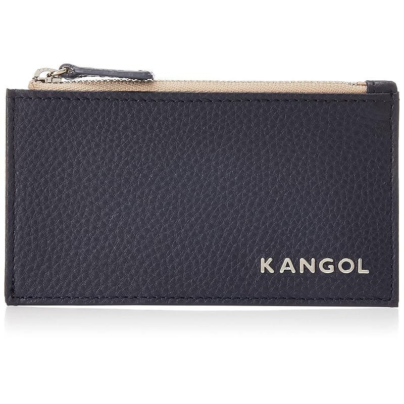 [カンゴール] 小銭入れ メタルロゴ 高級ソフトシュリンクレザー バイカラー フラグメントケース コインケース ネイビー 5,380円