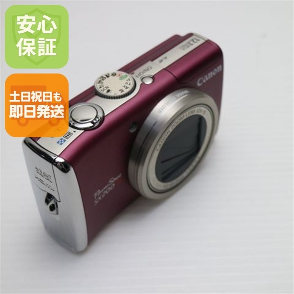超美品 PowerShot SX200 IS レッド Canon デジカメ 175