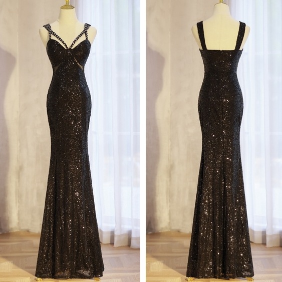 ドレス ワンピース ウェディング パーティー 披露宴 演奏会 発表会 衣装 マキシ 袖なし マーメイド タイト スリム Iライン レース 刺繍 可愛い きれいめ 上品 おしゃれ 主役級 存在感