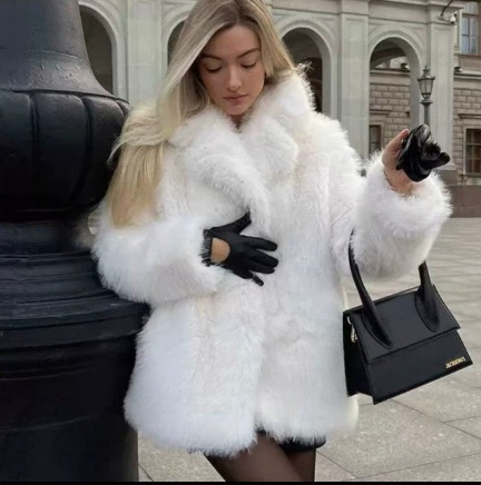 秋冬 保温加厚 フェイクファー フェイクフォックスファー アウター 人気商品超目玉 レディース コート ハイネック ミディアム丈 ファッショナブル ファージャケット