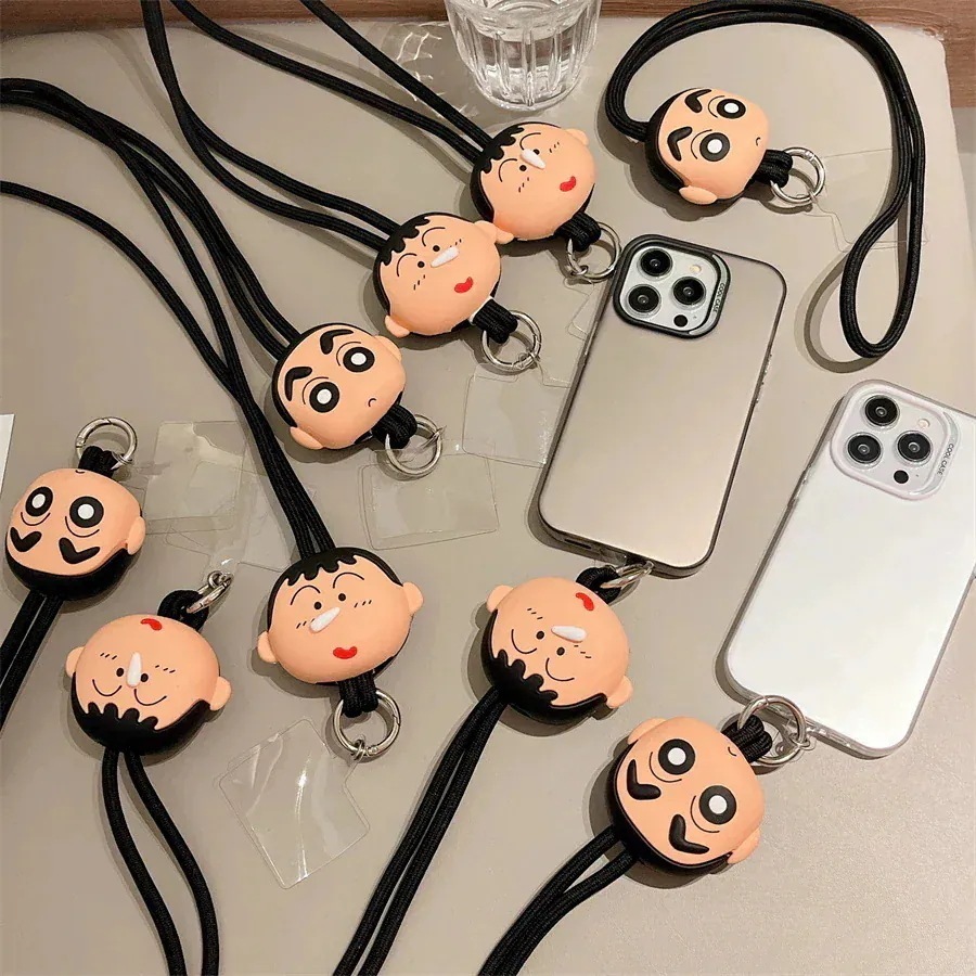 2つの商品を買うとキーホルダーを2つプレゼントします 立体 クレヨンしんちゃん ダム携帯ケース ストラップ 吊り下げネックチェーン 万能万能キーワークタグ 吊り下げチェーン11451243