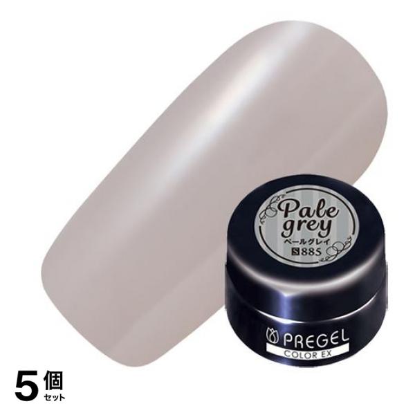 PREGEL(プリジェル) カラーEX シアー PG-CE885 ペールグレイ 3g 5個セット