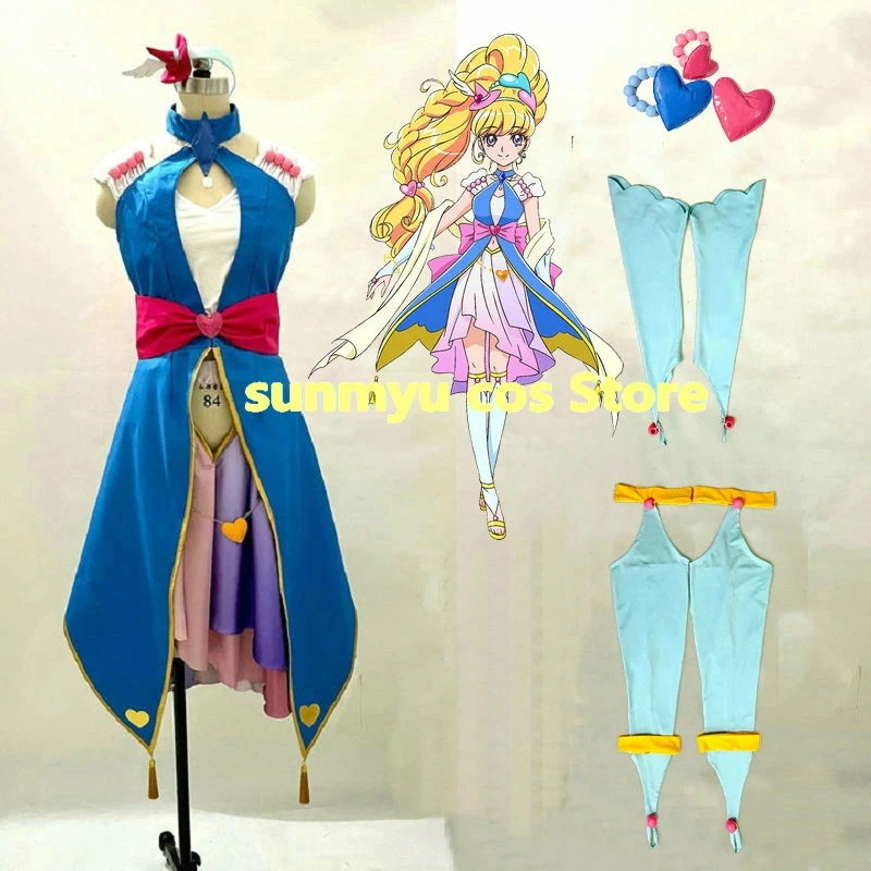 魔法使いプリキュア／キュアミラクル サファイアスタイル コスプレ衣装　オーダーサイズ可