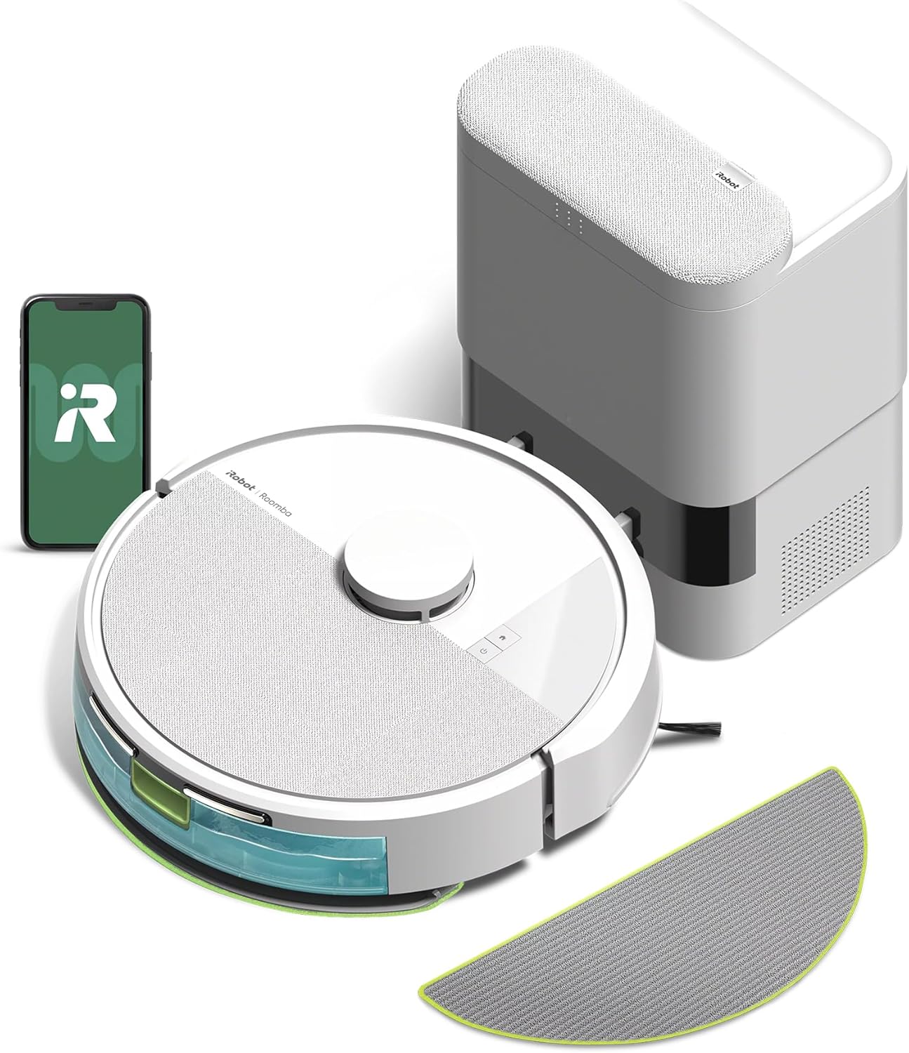 【2025 ルンバ（Roomba） 105 Combo ロボット + AutoEmpty 充電ステーション (ロボット掃除機) アイロボット（iRobot） ホワイト