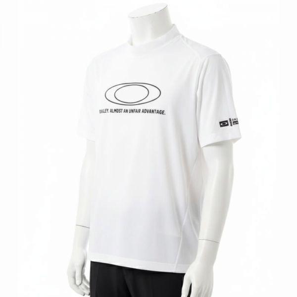 O-SYNCパック イクリプス EMB モックネック ゴルフ 長袖Tシャツ ホワイト FOA40
