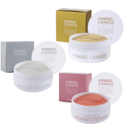 ハイドロゲル アイパッチセット60枚 X 3個 (ローズ + ゴールド + パール)