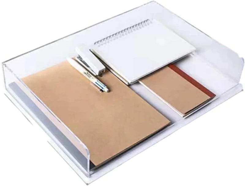レーターケース ファイルラック 書類収納 A3 積み重ねる 透明 アクリル 卓上 事務器 ファイル収納 オフィス 収納 ボックス キャビネット おしゃれ