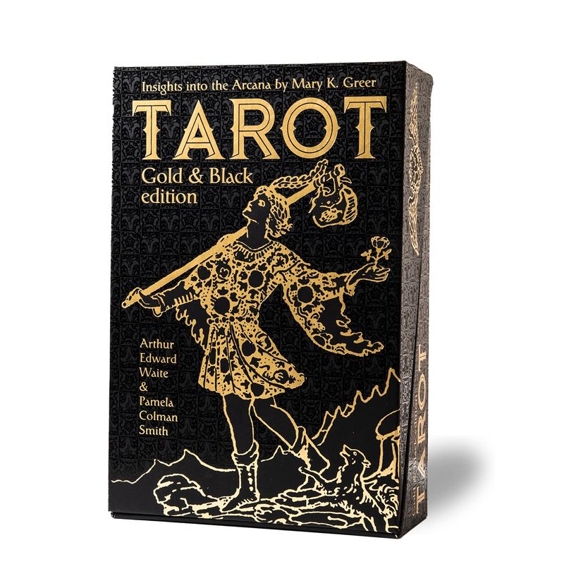 タロットカード 78枚 ウェイト版 タロット占い タロット・ゴールド＆ブラック エディション Tarot Gold & Black Edit
