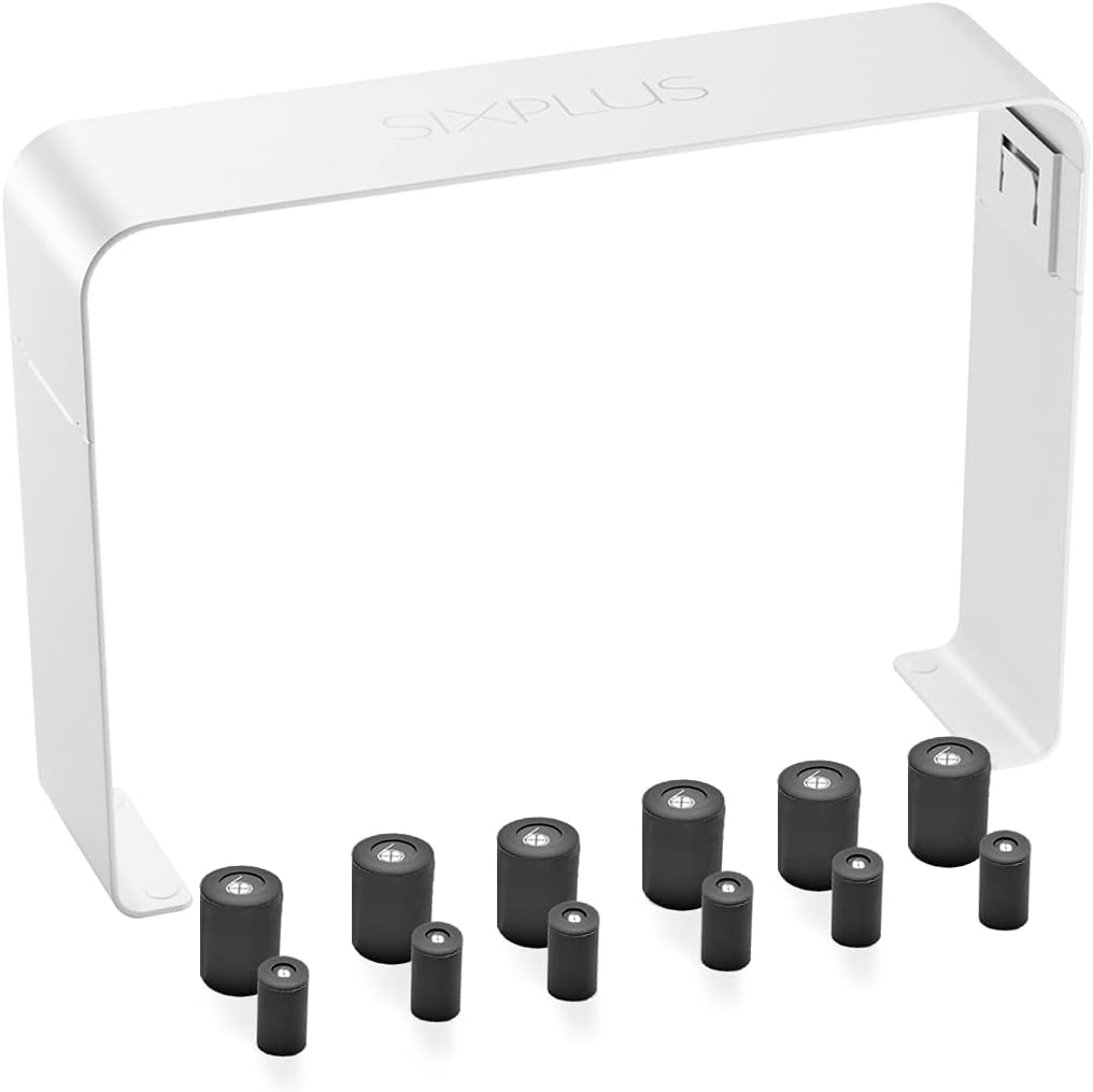 ホワイトのマグネット式メイクブラシ立て