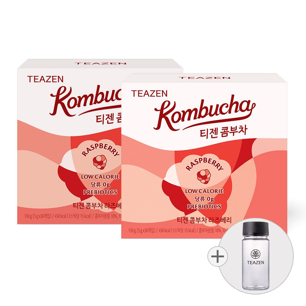 コンブ茶 ラズベリー 30本 x 2箱 計60本 + ボトル 350ml