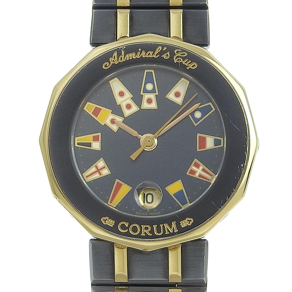 CORUM】コルム アドミラルズカップ 39.610.31 V-52 ガンブルー×YG