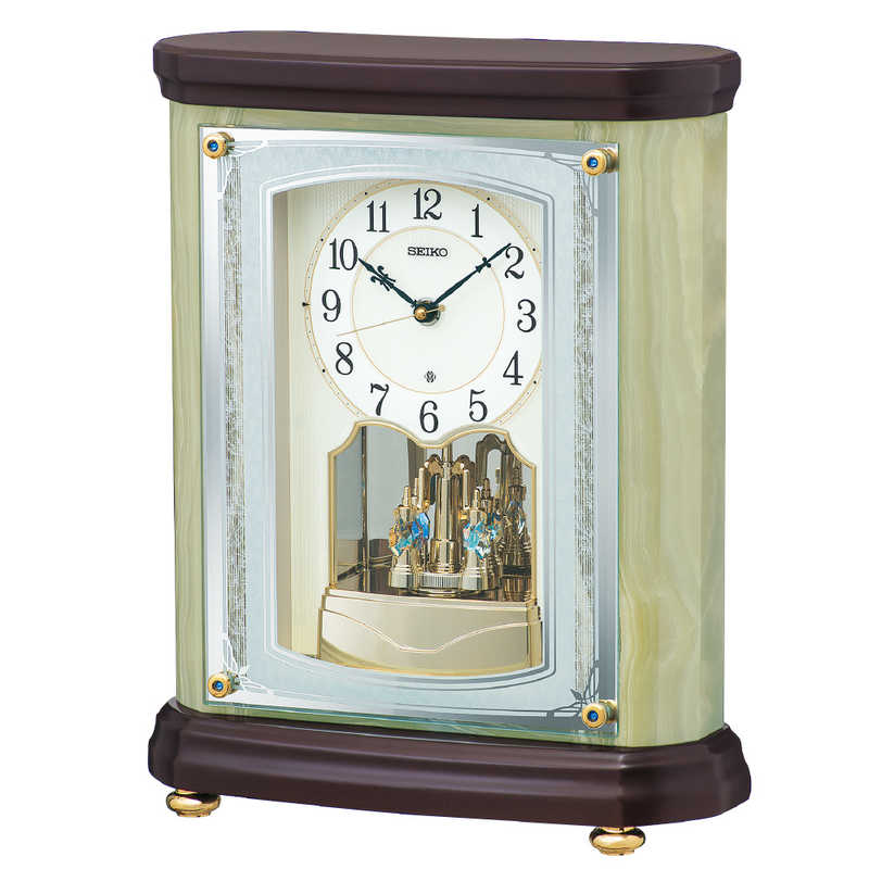 セイコー　置き時計 【オニキス枠】　BY245M 46,200円