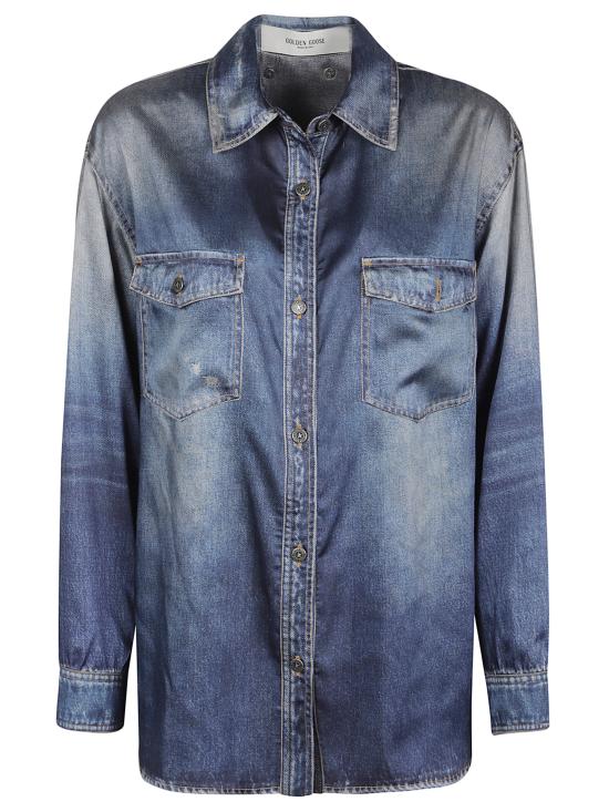 GOLDEN GOOSE Women Jackets GWP02525 P00240650100 Denim scuro