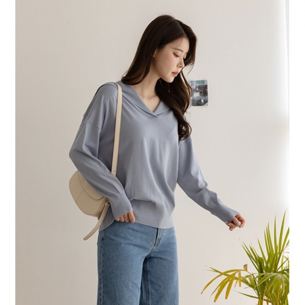 (エリシア) E97 ベーシックセラカラニットティー