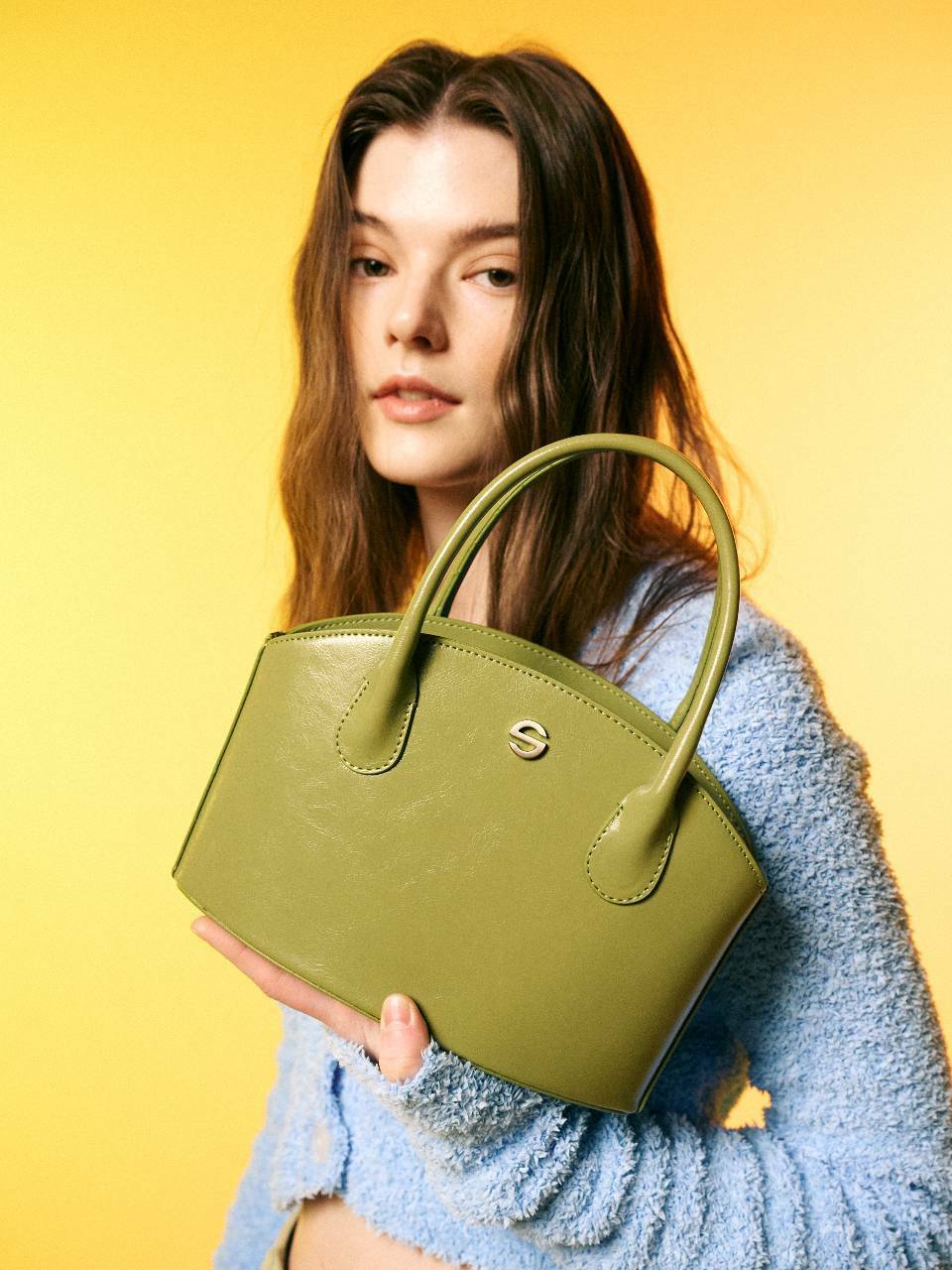 セミコードジョニーバッグクリンクルオリーブ 25,530円