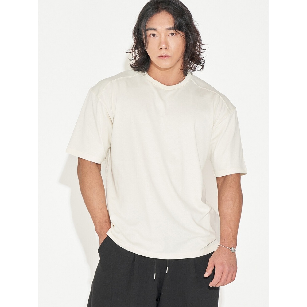 ヘリオスセミオーバーフィット T シャツクリーム