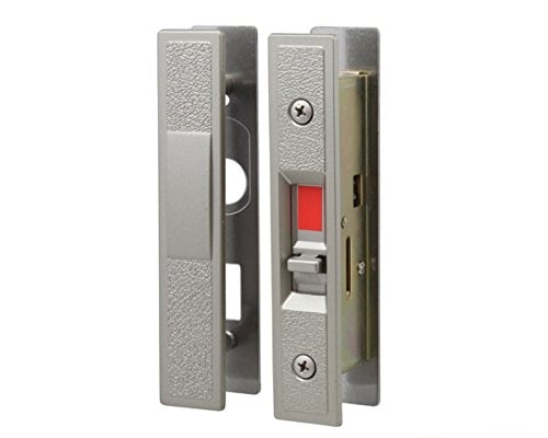 日中製作所 玄関用 取替引違戸錠 室内側からのみ施・解錠操作ができる シルバー GA-800F-SL