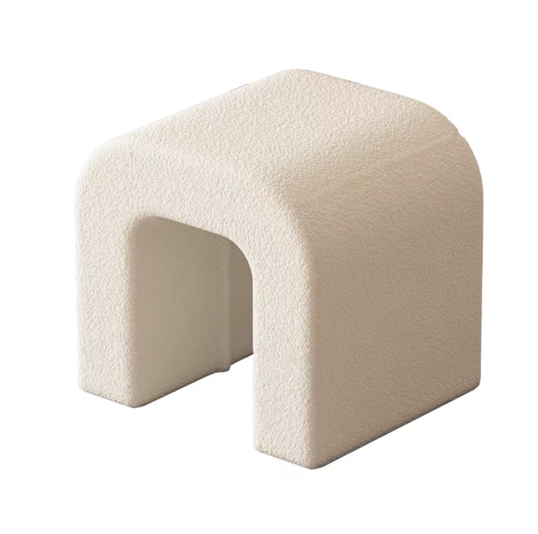 化粧ベンチ 寝室家庭用 シンプルで贅沢な風 高級羊小毛 ネイルチェア化粧台スツール 和室一人掛け椅子