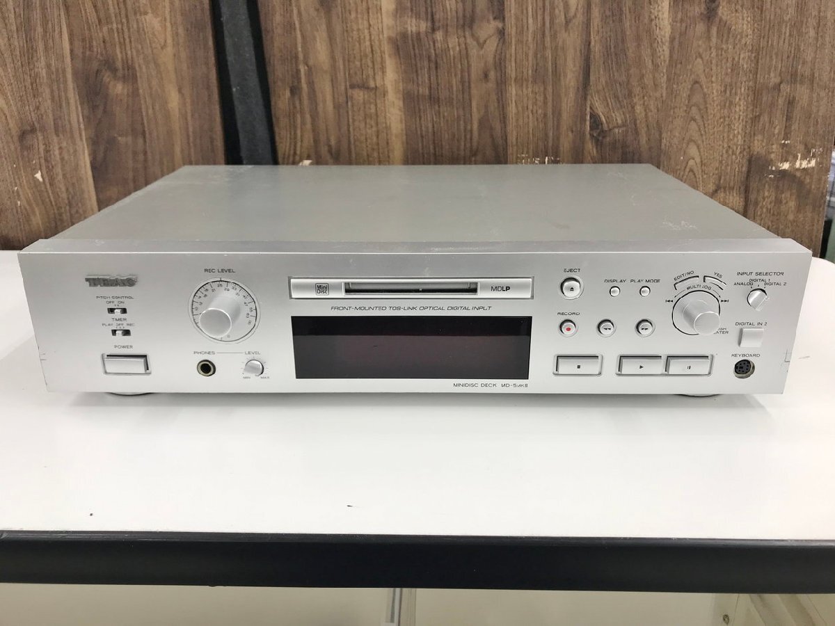 ミニディスクデッキ MD-5 MK シルバー ティアック TEAC ［静岡市］店頭併売品 ジャンク 2508LS902