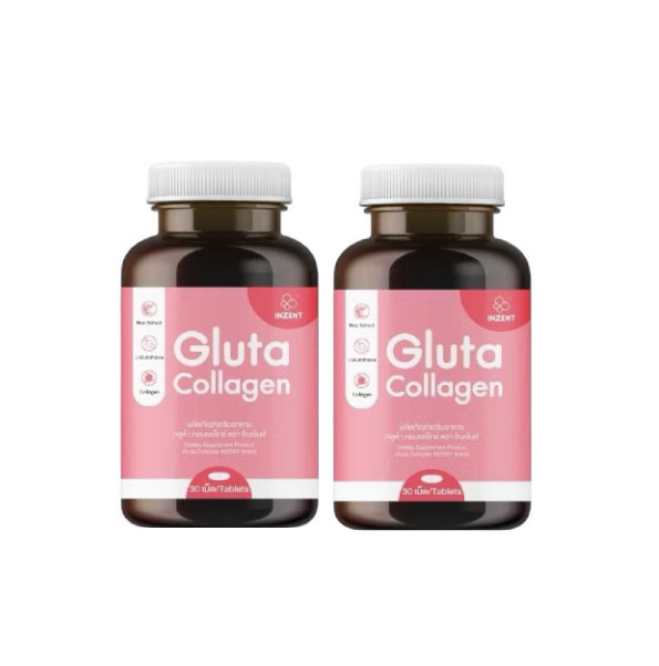 ニゼント グルタ コラーゲン 30カプセル入り 2ボトルセット　グルタ コラーゲン・グルタチオン・フィッシュコラーゲン配合の透明美肌サプリ
