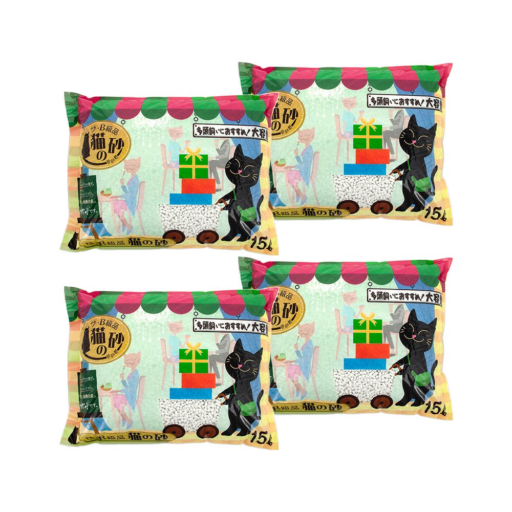 猫砂　サノテック　ザ・Ｂ級品　猫の砂　１５ＬX４　箱売り　お一人様１点限り　ＣＲＣ30―14―20―20―00