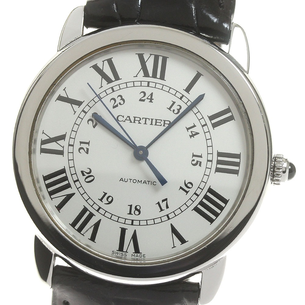 カルティエ CARTIER WSRN0021 ロンドソロ デイト 自動巻き メンズ _820829【中古】