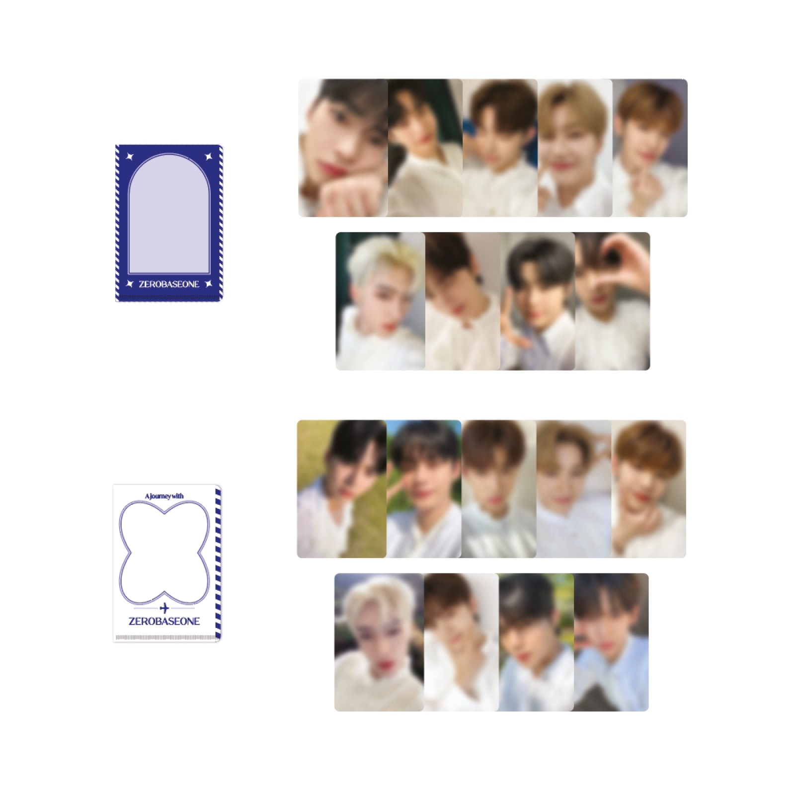 [BLUE / WHITE VER. 2種 SET] ZB1 ZEROBASEONE - THE MOVING SEOUL POP-UP STORE MD MINI L-HOLDER SET 新品