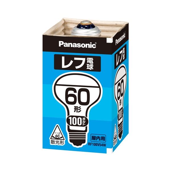 （まとめ） Panasonic 屋内用レフ電球 60形 RF100V54WD(×10セット)
