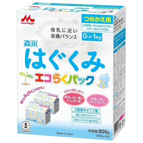 森永乳業 エコらくパック はぐくみ つめかえ用 400g×2袋入 価格比較