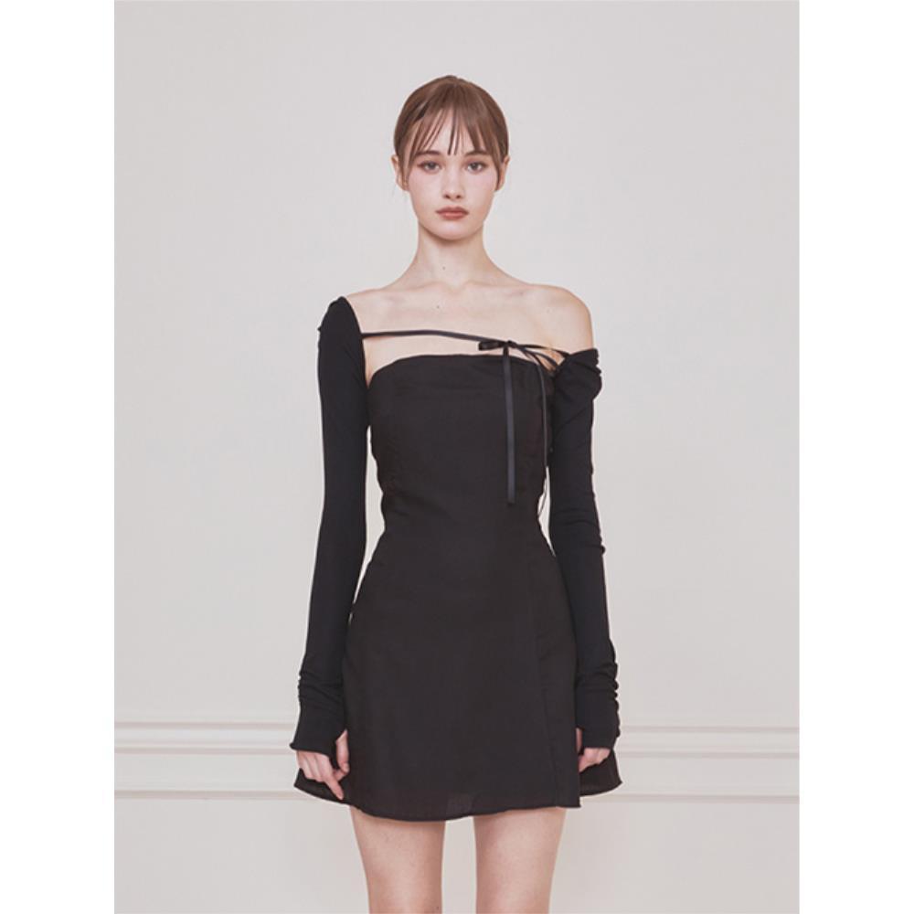 Not your rose Faye Bolero Dress Black NRDR4D001BK