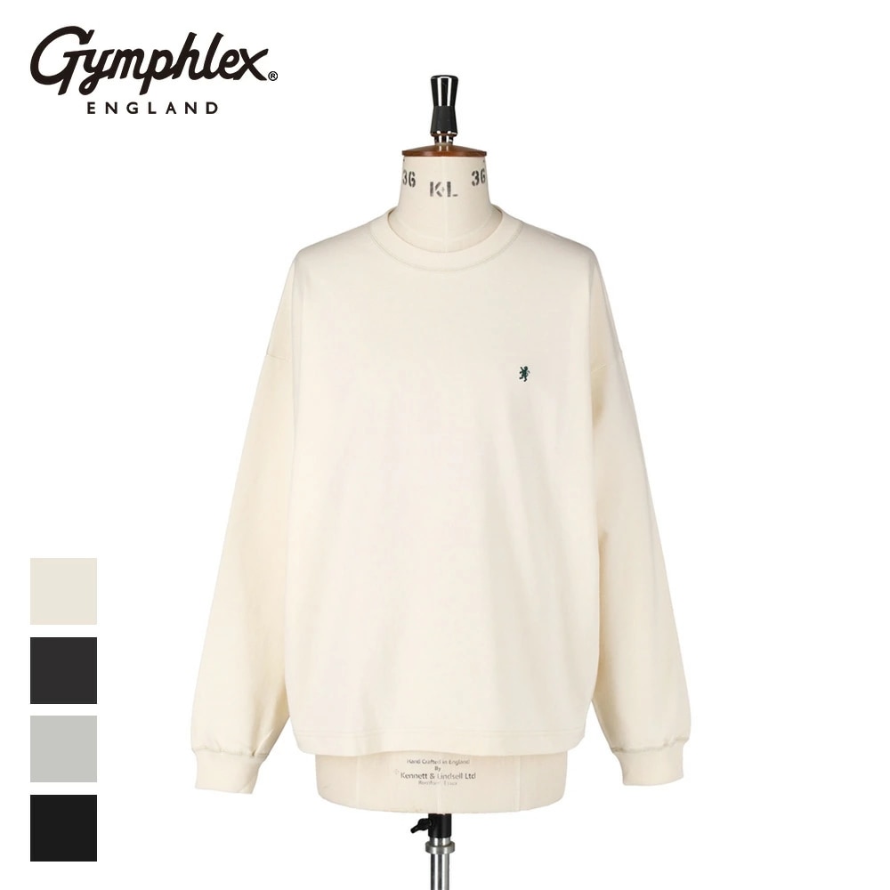 【2025秋冬】ジムフレックス Gymphlex クルーネック ロングスリーブTシャツ #GY-C0389HWJ カットソー ヘビーウェイト トップス レディース 旧#GY-C0102HWJ 2025
